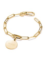 Thomas Sabo Gold Tone Charm Connect Paperclip Link Bracelet - Image 2 of 4