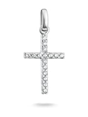 Thomas Sabo Silver Plated Charm Connect Cross With Stones Pendant - Image 3 of 4