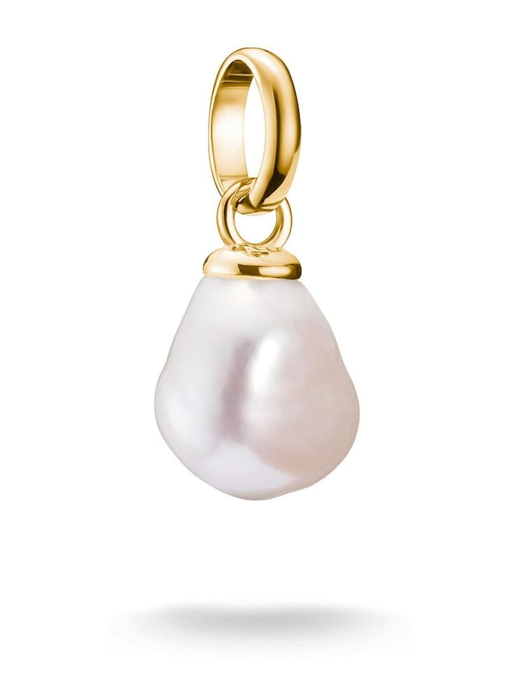Thomas Sabo Gold Tone Charm Connect Freshwater Pearl Pendant - Image 1 of 4