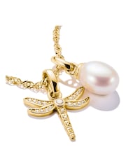 Thomas Sabo Gold Tone Charm Connect Freshwater Pearl Pendant - Image 2 of 4