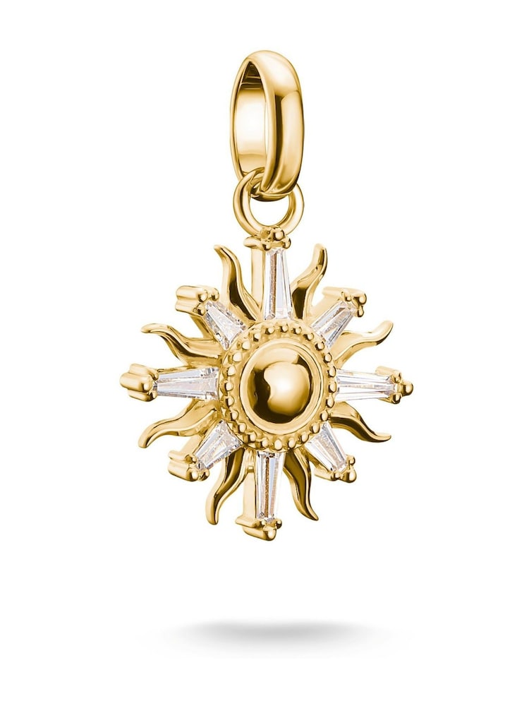 Thomas Sabo Gold Charm Connect sun Pendant - Image 2 of 3 Thomas Sabo Gold Charm Connect sun Pendant - Image 2 of 3