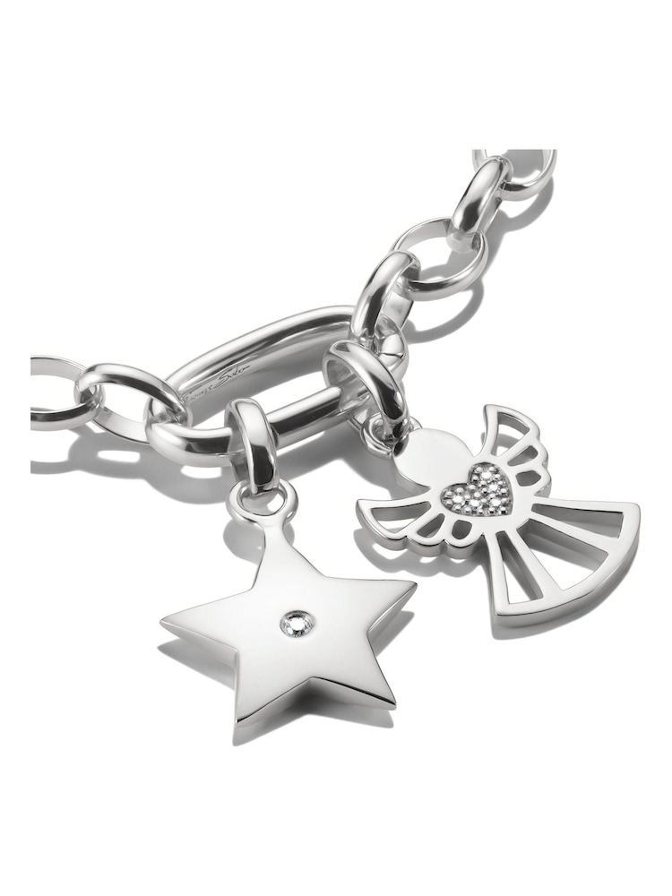 Thomas Sabo Silver Plated Charm Connect Guardian Of Love Pendant - Image 2 of 4 Thomas Sabo Silver Plated Charm Connect Guardian Of Love Pendant - Image 2 of 4