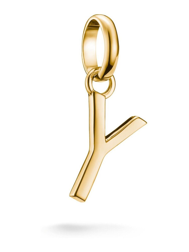 Thomas Sabo Gold Charm Connect Letter Y Pendant - Image 1 of 2