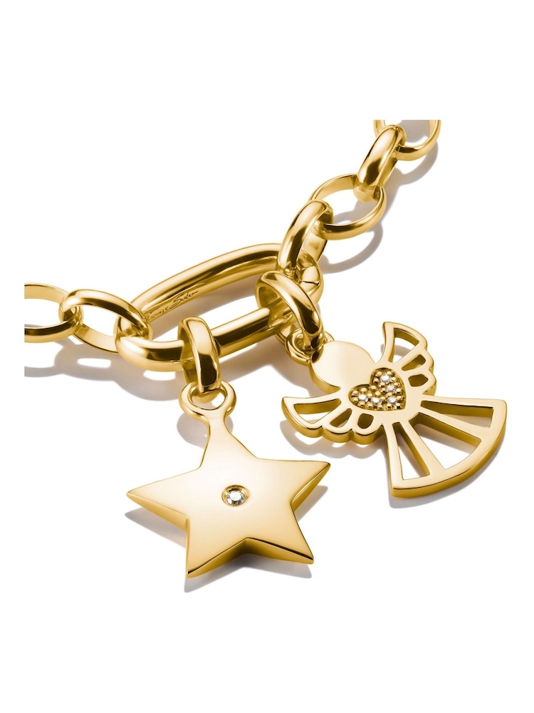 Thomas Sabo Gold Plated Charm Connect Star Pendent - Image 2 of 4