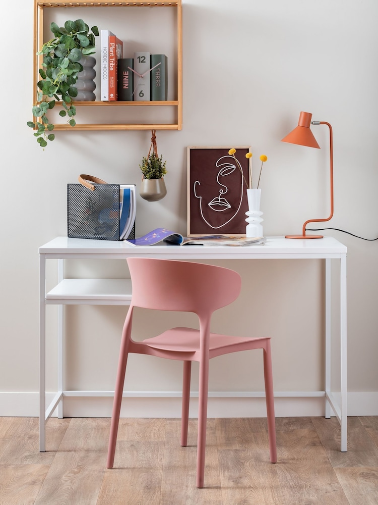 Present Time Pink Fain Dining Chair - Image 1 of 5 Present Time Pink Fain Dining Chair - Image 1 of 5