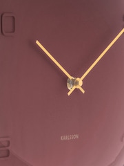 Karlsson Burgundy Red Fuerte Dome Wall Clock - Image 4 of 4