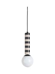 Present Time Warm Grey Rayado Pendant Ceiling Light - Image 3 of 3