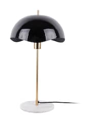 Leitmotiv Black Waved Dome Table Lamp - Image 2 of 3