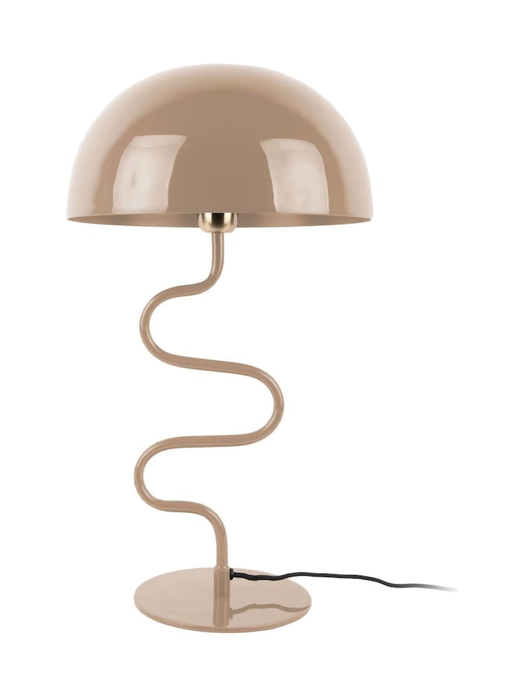 Present Time Soft Brown Twist Table Lamp - Image 2 of 2 Present Time Soft Brown Twist Table Lamp - Image 2 of 2
