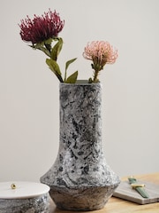 Present Time White Mosaic Vase - Image 1 of 3