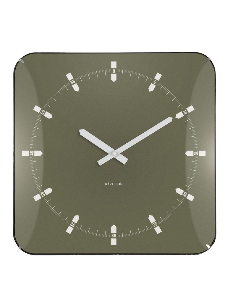 Present Time Green Sucinto Dome Wall Clock - Image 2 of 5 Present Time Green Sucinto Dome Wall Clock - Image 2 of 5