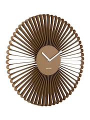 Present Time Mocha Brown Cascara Wall Clock - Image 2 of 4