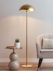 Leitmotiv Golden Waved Floor Lamp - Image 1 of 4