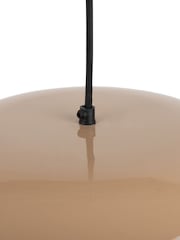 Leitmotiv Soft Brown Waved Large Pendant Lamp - Image 3 of 3