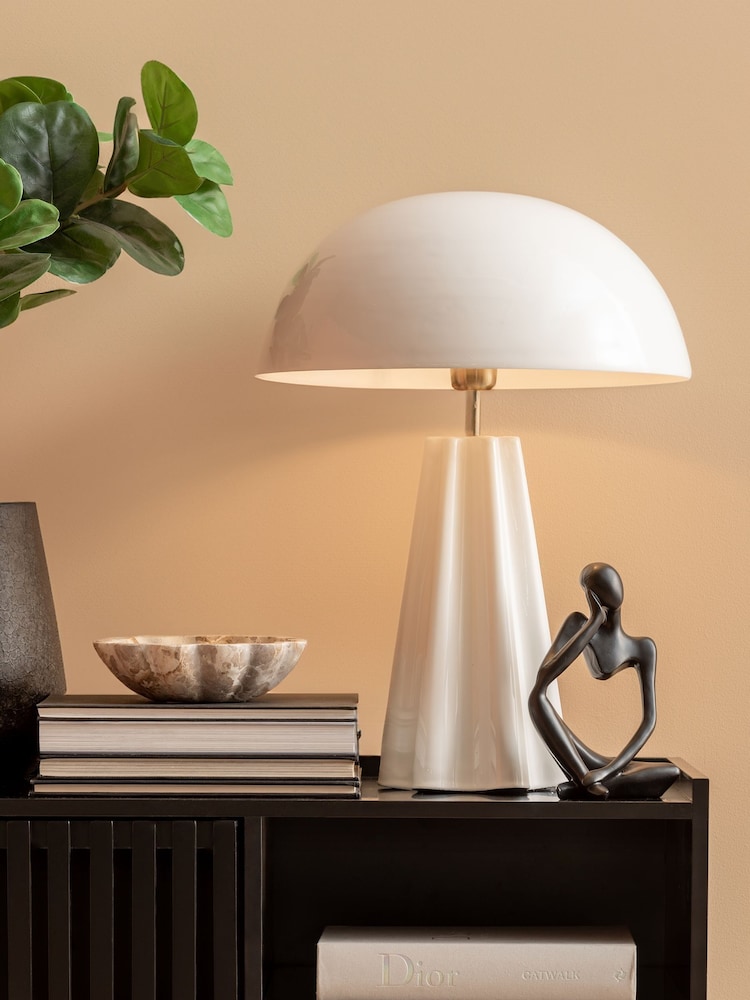Present Time White Amplio XL Table Lamp - Image 1 of 3 Present Time White Amplio XL Table Lamp - Image 1 of 3