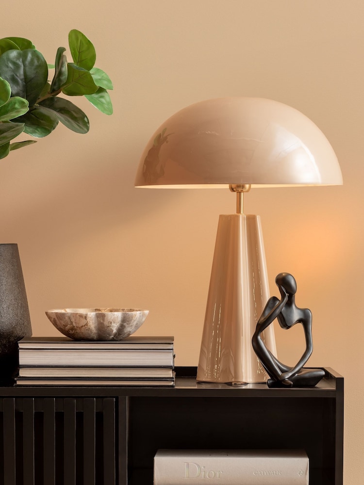 Present Time Soft Brown Amplio XL Table Lamp - Image 1 of 3 Present Time Soft Brown Amplio XL Table Lamp - Image 1 of 3