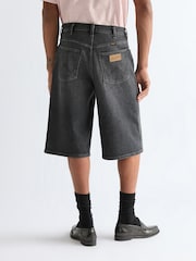 رمادي - Wrangler Denim Jort Shorts - Image 2 of 8