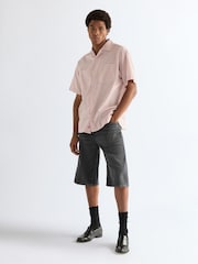 رمادي - Wrangler Denim Jort Shorts - Image 3 of 8