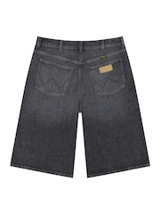 رمادي - Wrangler Denim Jort Shorts - Image 7 of 8
