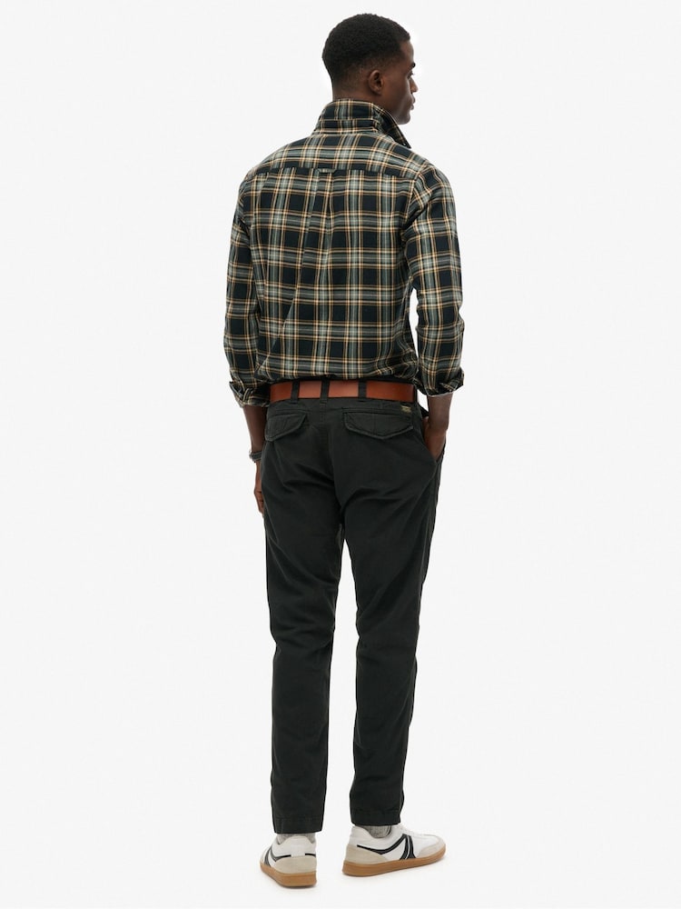 Superdry Grey Utility Chino Trousers - Image 2 of 9 Superdry Grey Utility Chino Trousers - Image 2 of 9