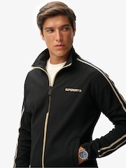 Superdry Black Tech Cult Loose Track Top - Image 3 of 6