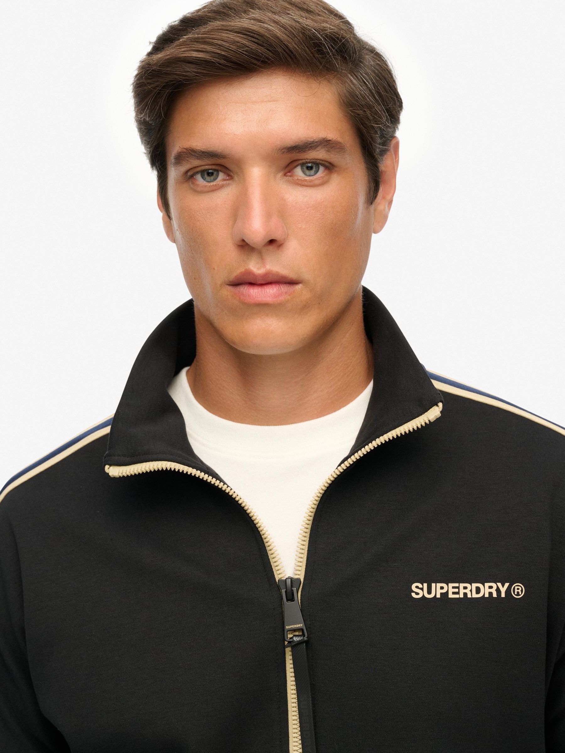 Buy Superdry Black Tech Cult Loose Track Top from the Next UK