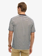 Superdry White The Merchant Store- Stripe T-Shirt - Image 2 of 7