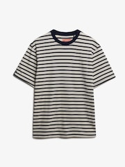 Superdry White The Merchant Store- Stripe T-Shirt - Image 7 of 7