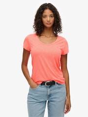 Superdry Pink Studios Scoop Neck T-Shirt - Image 1 of 7