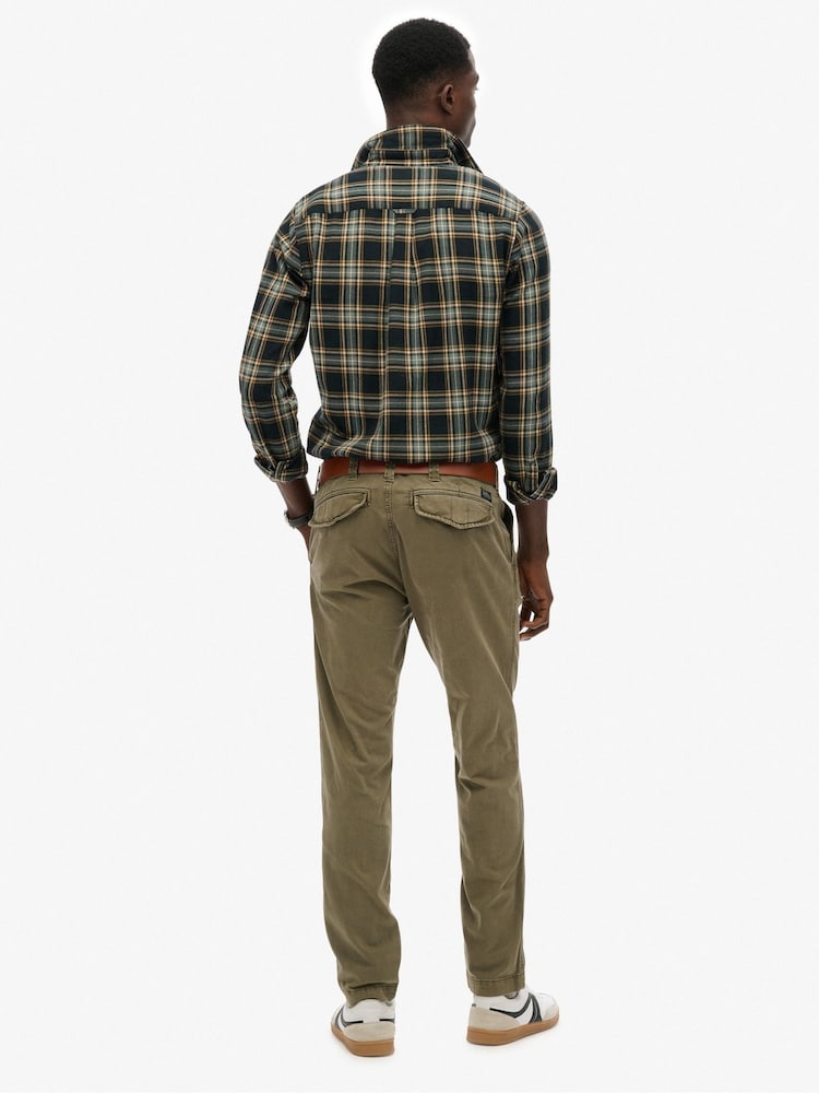 Superdry Green Utility Chino Trousers - Image 2 of 8