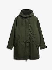 Superdry Green Military Borg Fishtail Parka - Image 7 of 8