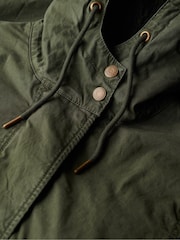 Superdry Green Military Borg Fishtail Parka - Image 8 of 8