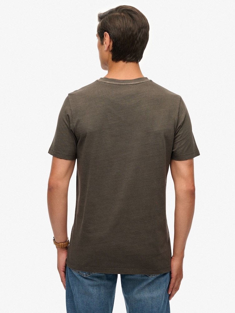 Superdry Blue Classic Essential Pocket T-Shirt - Image 2 of 7