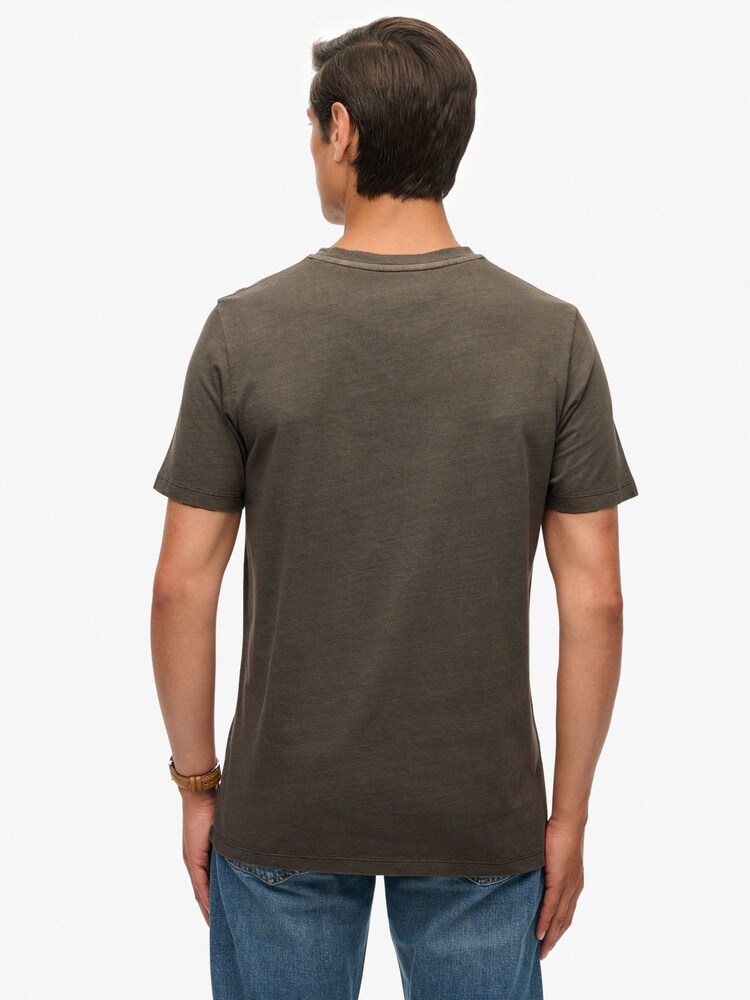 Superdry Blue Classic Essential Pocket T-Shirt - Image 2 of 7 Superdry Blue Classic Essential Pocket T-Shirt - Image 2 of 7