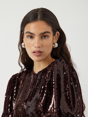 Y.A.S Jacquard Sleeveless Maxi Black Dress - Image 3 of 3