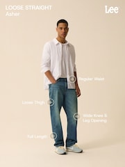 Lee Blue Asher Loose Straight Fit Jeans - Image 2 of 2