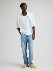 單寧藍色 - Lee Haden Relaxed Straight Fit Jeans - 圖片 3/7