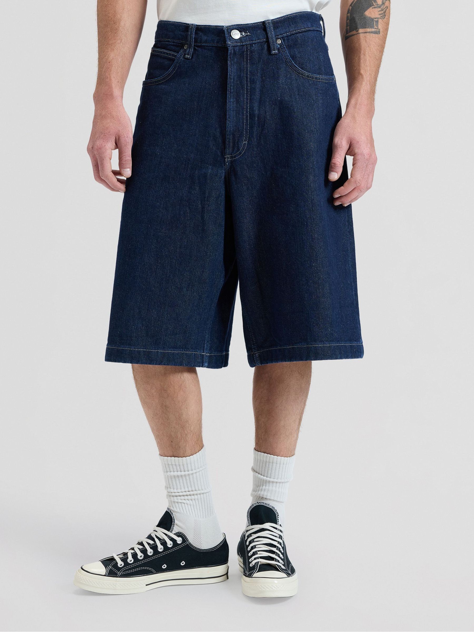 Buy Lee Blue Workwear Carpenter Jort Shorts from the Next UK