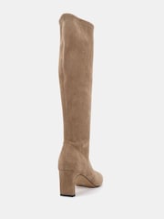 Novo Natural Regular Fit GAZE Slim Block Heel Chisel Toe Stretch Knee Boot - Image 2 of 5