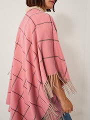 Monsoon Pink Ambi Blanket Check Coverup - Image 4 of 5