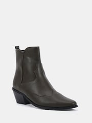 Schokoladenbraun - Novo Diablo Low Heel Western Boots - Bild 3 von 6