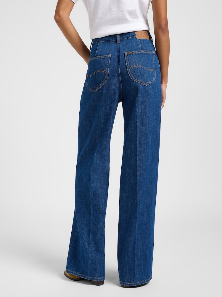 Lee Blue Stella Wide Leg Jeans - Image 2 of 6