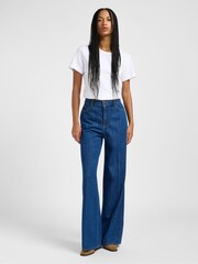Lee Blue Stella Wide Leg Jeans - Image 3 of 6