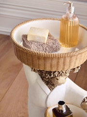Dark Natural Hamish the Highland Cow Basket Bath Side Table - Image 2 of 4