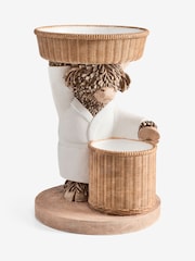 Dark Natural Hamish the Highland Cow Basket Bath Side Table - Image 4 of 4