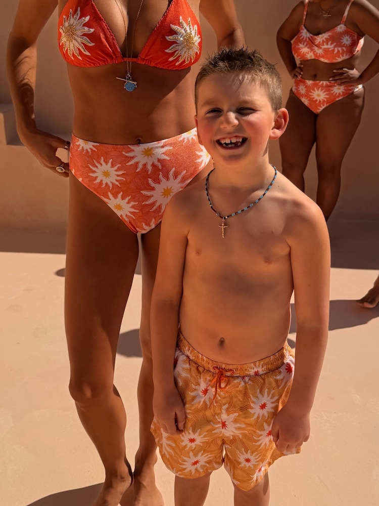 Never Fully Dressed Yellow Sun Swim Shorts - Image 1 of 5 Never Fully Dressed Yellow Sun Swim Shorts - Image 1 of 5