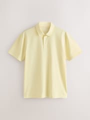 White/Yellow/Pink/Green/Lilac Regular Fit Motionflex Short Sleeve Jersey Polo Shirts 5 Pack - Image 3 of 8