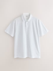 White/Yellow/Pink/Green/Lilac Regular Fit Motionflex Short Sleeve Jersey Polo Shirts 5 Pack - Image 5 of 8