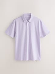 White/Yellow/Pink/Green/Lilac Regular Fit Motionflex Short Sleeve Jersey Polo Shirts 5 Pack - Image 6 of 8