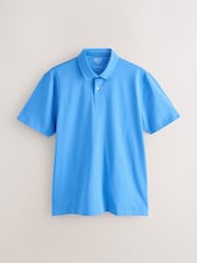 Blue/Yellow/White/Lilac/Mint Green Regular Fit Motionflex Short Sleeve Jersey Polo Shirts 5 Pack - Image 9 of 13